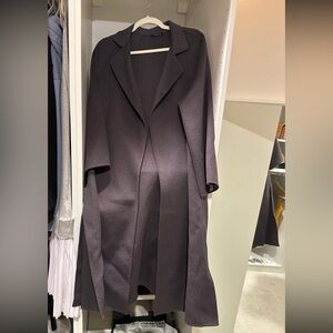 WOOL COAT IN GREY PURPLE COLOR S